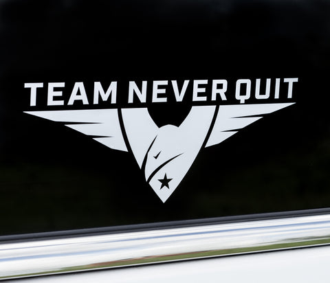 Team Never Quit Logo Decal