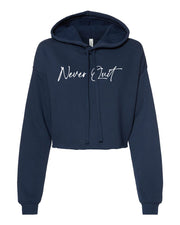 Never Quit Cropped Hoodie
