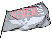 Never Quit Flag - Vintage TNQ Logo